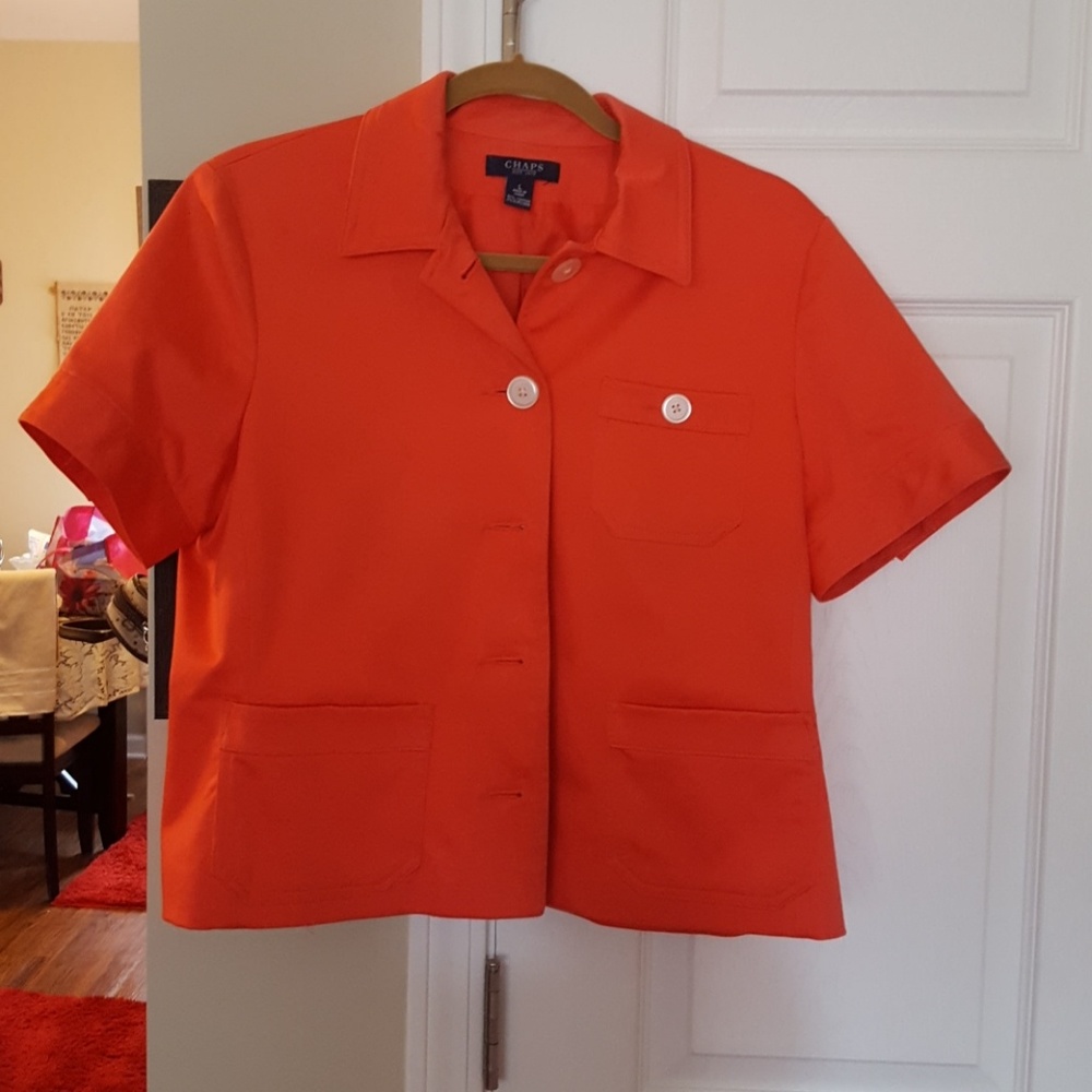 Fully lined coral blazer